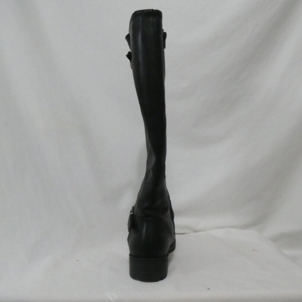 TAXI | size 10 | Classic Black Knee-High Boots | Zipper and Buckle | Lined - Picture 9 of 12